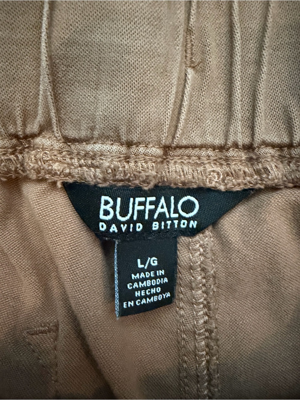 Buffalo David Bitton Women’s Drawstring Chinos in Tan - Picture 2 of 3